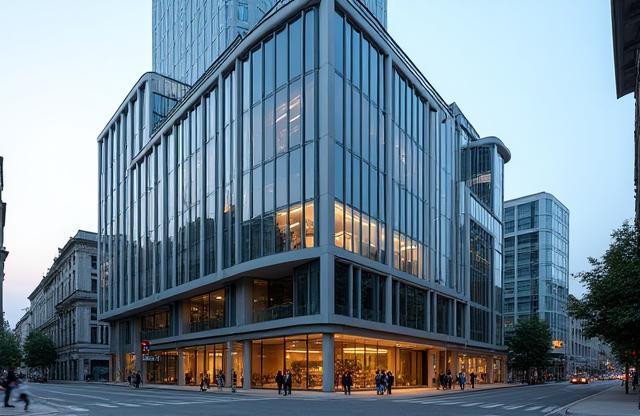 Exterior view of a modern professional building in Zurich, Switzerland.