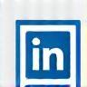 LinkedIn social media icon.