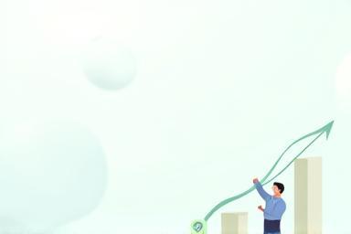 Illustration of a person achieving a goal.